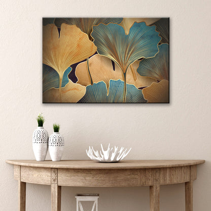 Glorious Gingko Leaves Canvas Wall Art