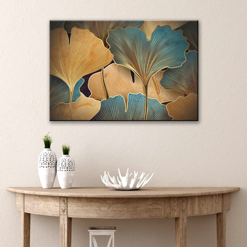 Glorious Gingko Leaves Canvas Wall Art