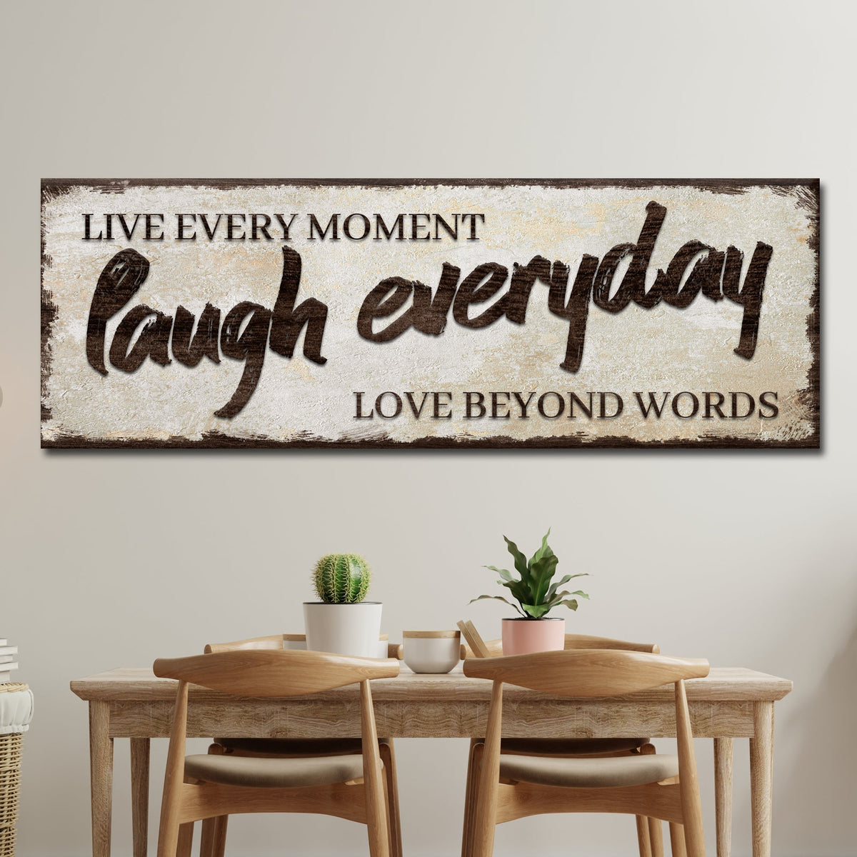 Live Laugh Love Inspirational Sign V