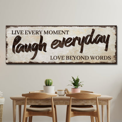 Live Laugh Love Inspirational Sign V