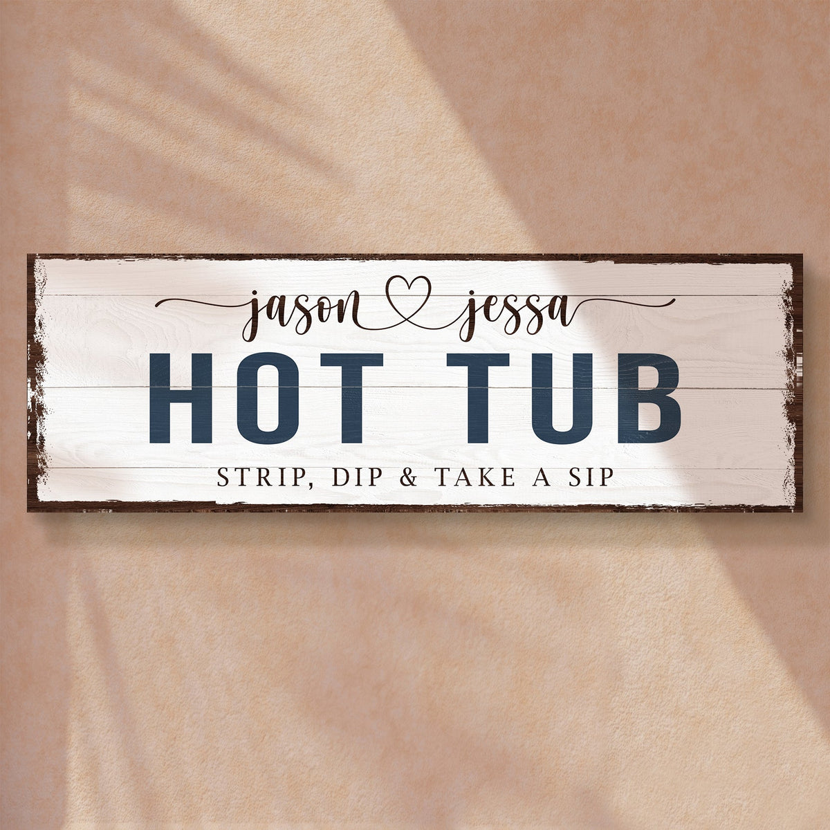 Hot Tub Sign - canvas