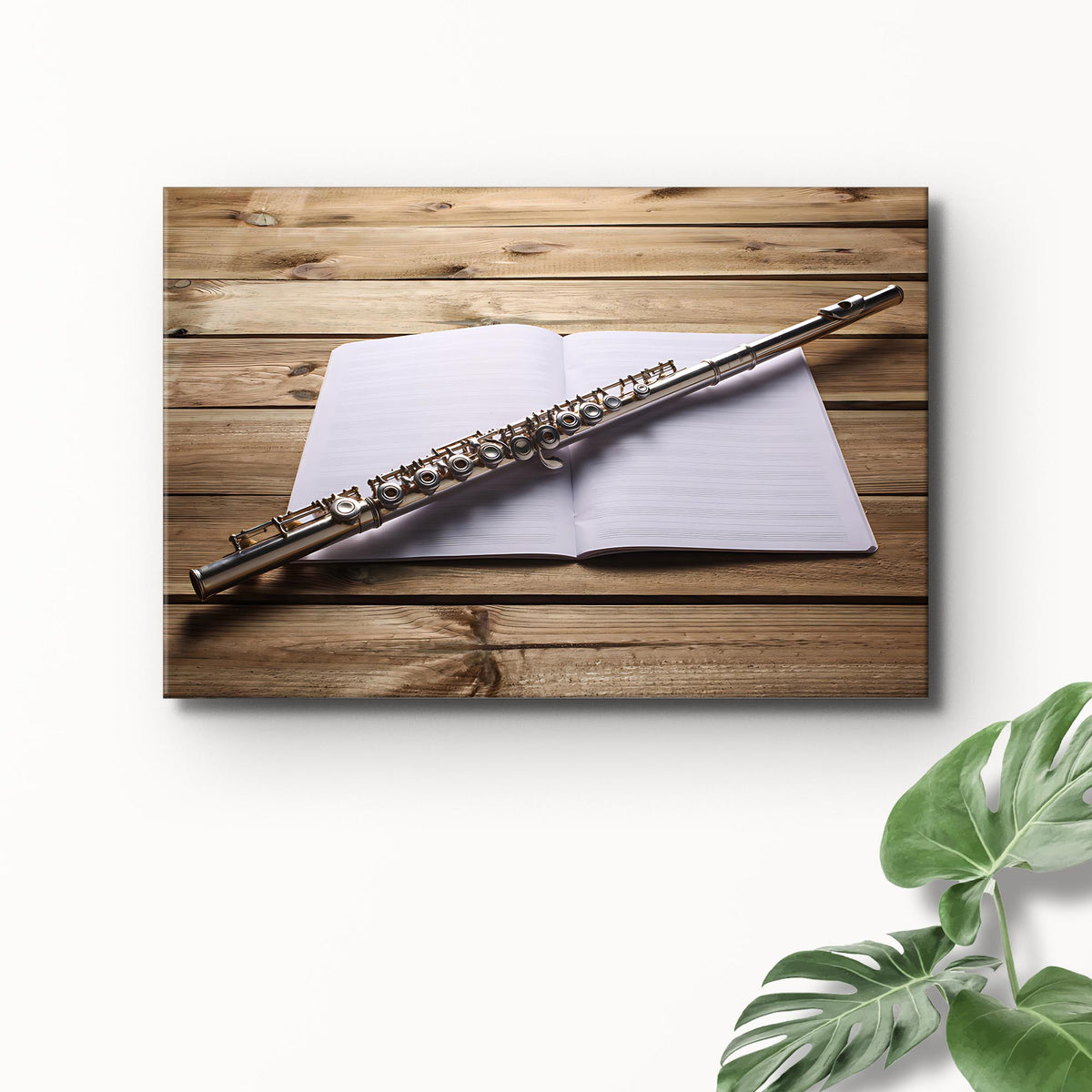 Flute Modern Canvas Wall Art