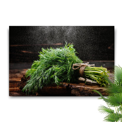 Plant Herb Fresh Dill Bunch Canvas Wall Art