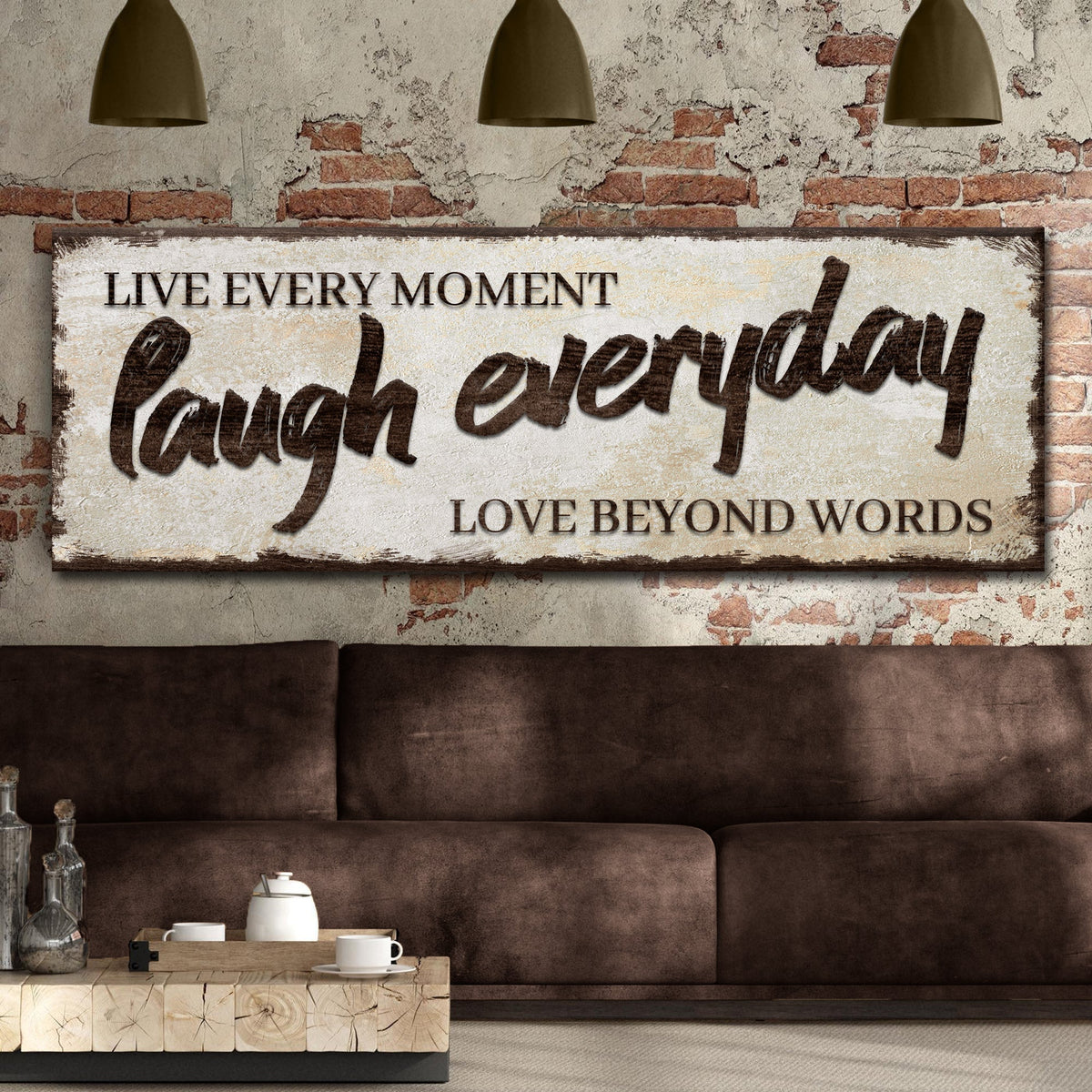 Live Laugh Love Inspirational Sign V