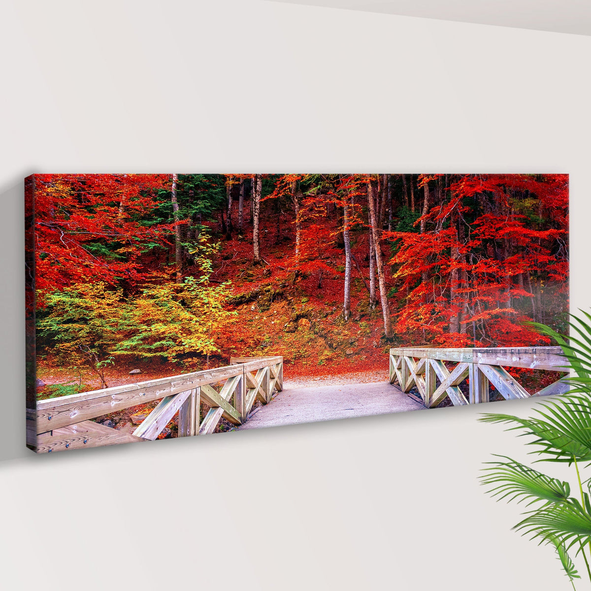 Walk Through Autumn Canvas Wall Art