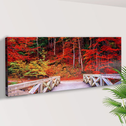 Walk Through Autumn Canvas Wall Art