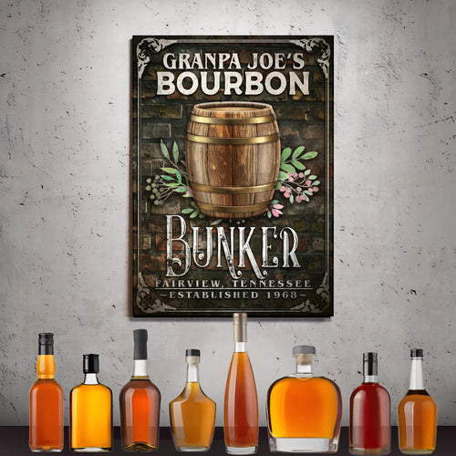 Bourbon Bunker Sign