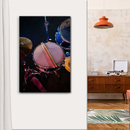 Drums Modern Canvas Wall Art