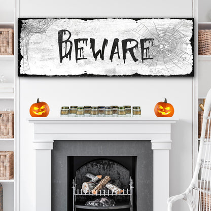 Beware Halloween Sign