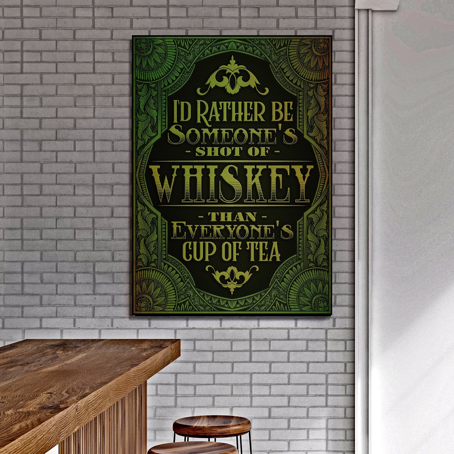 Whiskey Sign - canvas