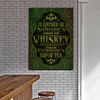 Whiskey Sign - canvas
