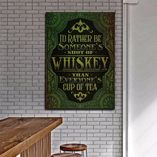 Whiskey Sign - canvas