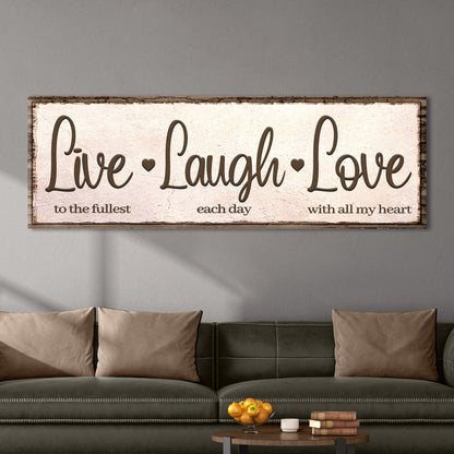 Live Laugh Love Sign III