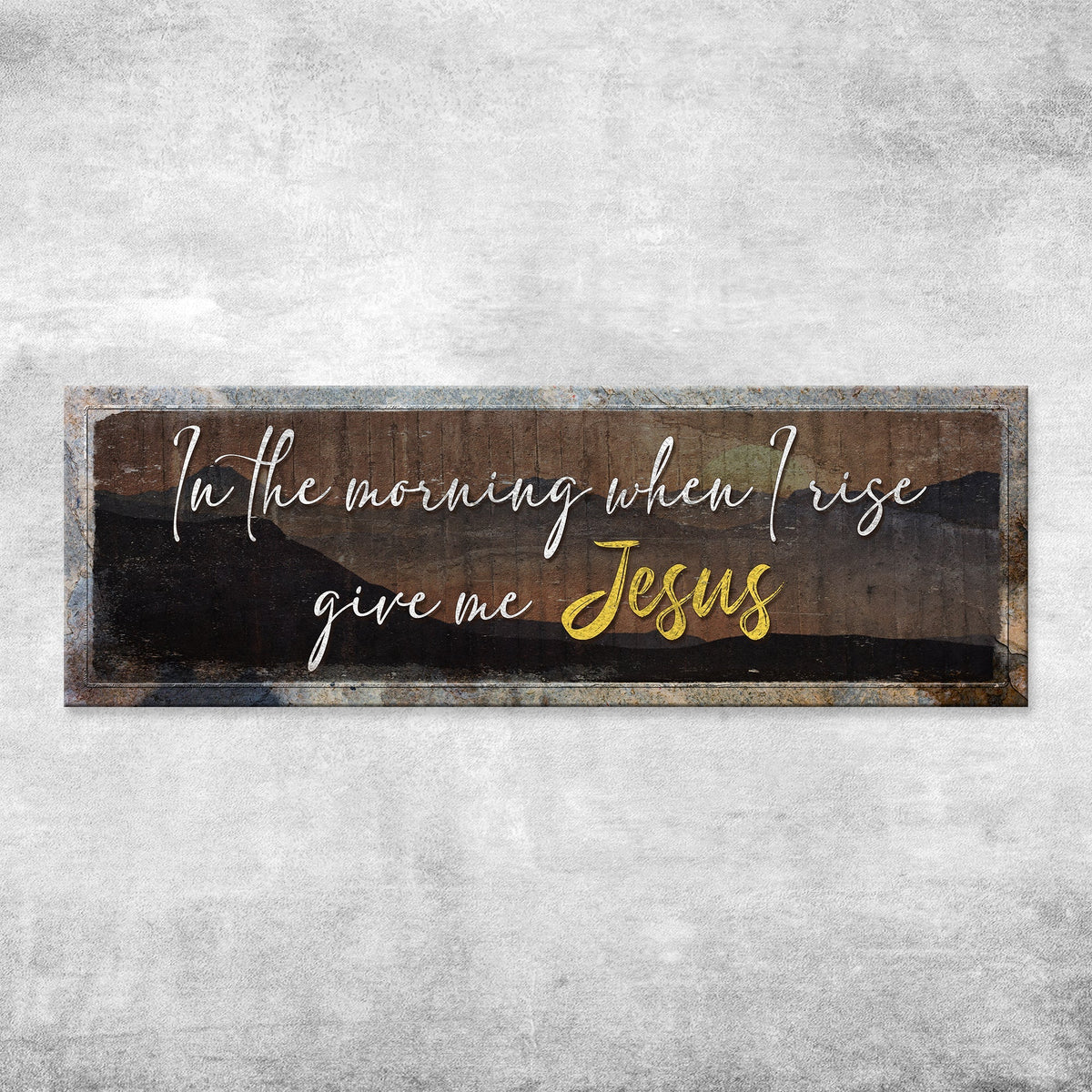 In The Morning When I Rise, Give Me Jesus Sign II