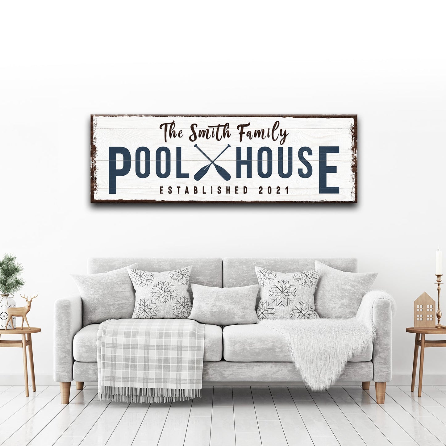 Family Pool House Sign III