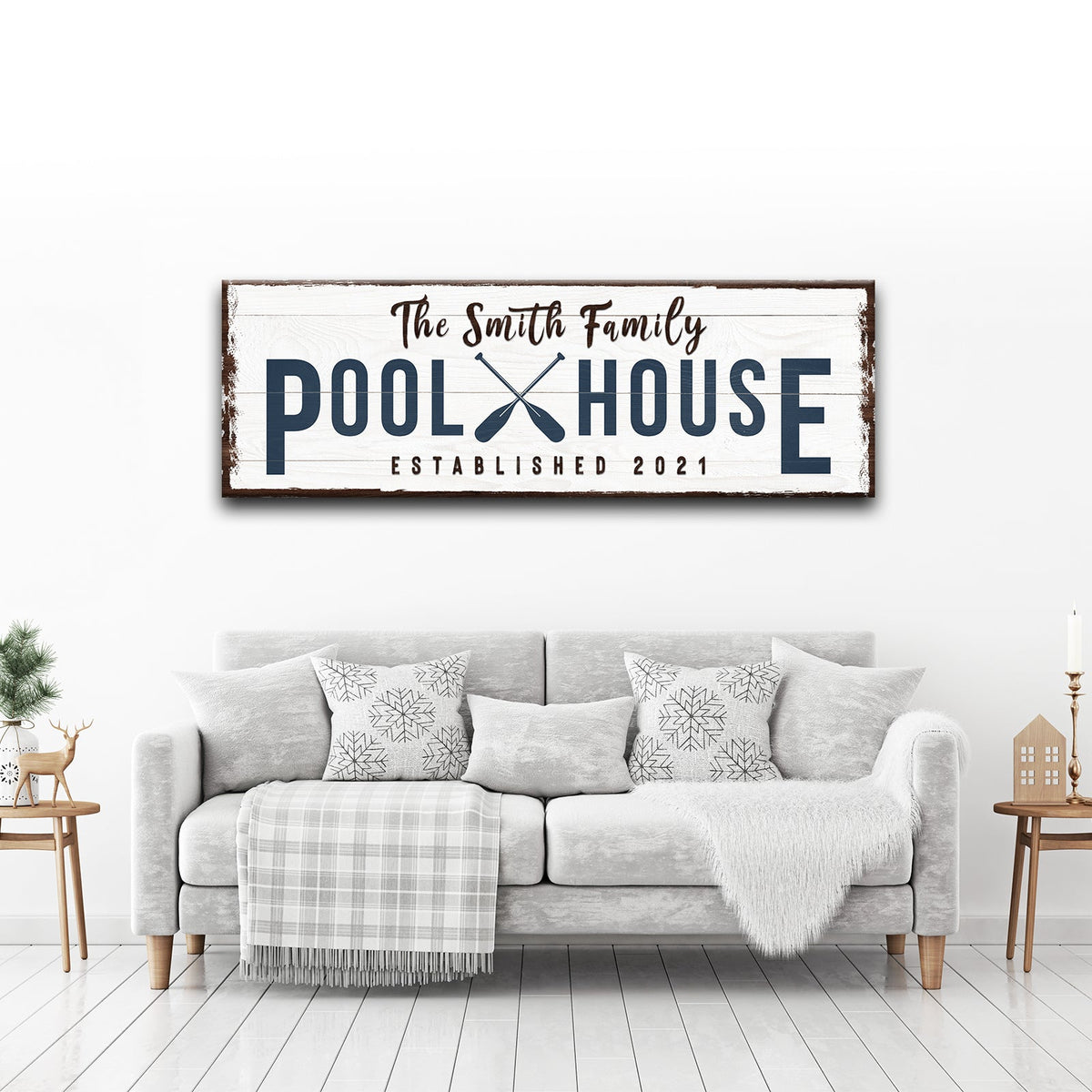 Family Pool House Sign III