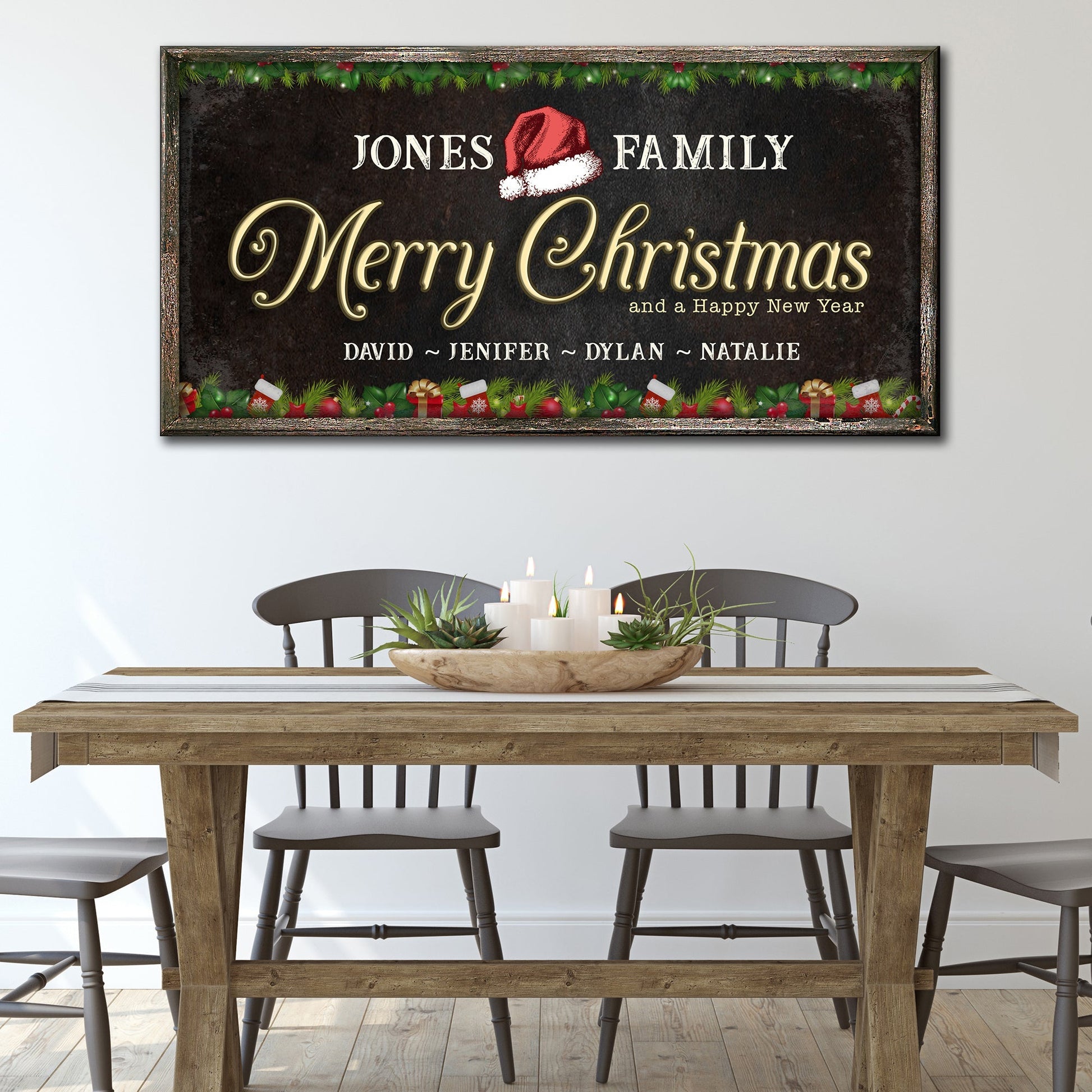 Family Christmas Sign
