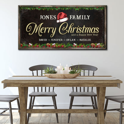 Family Christmas Sign