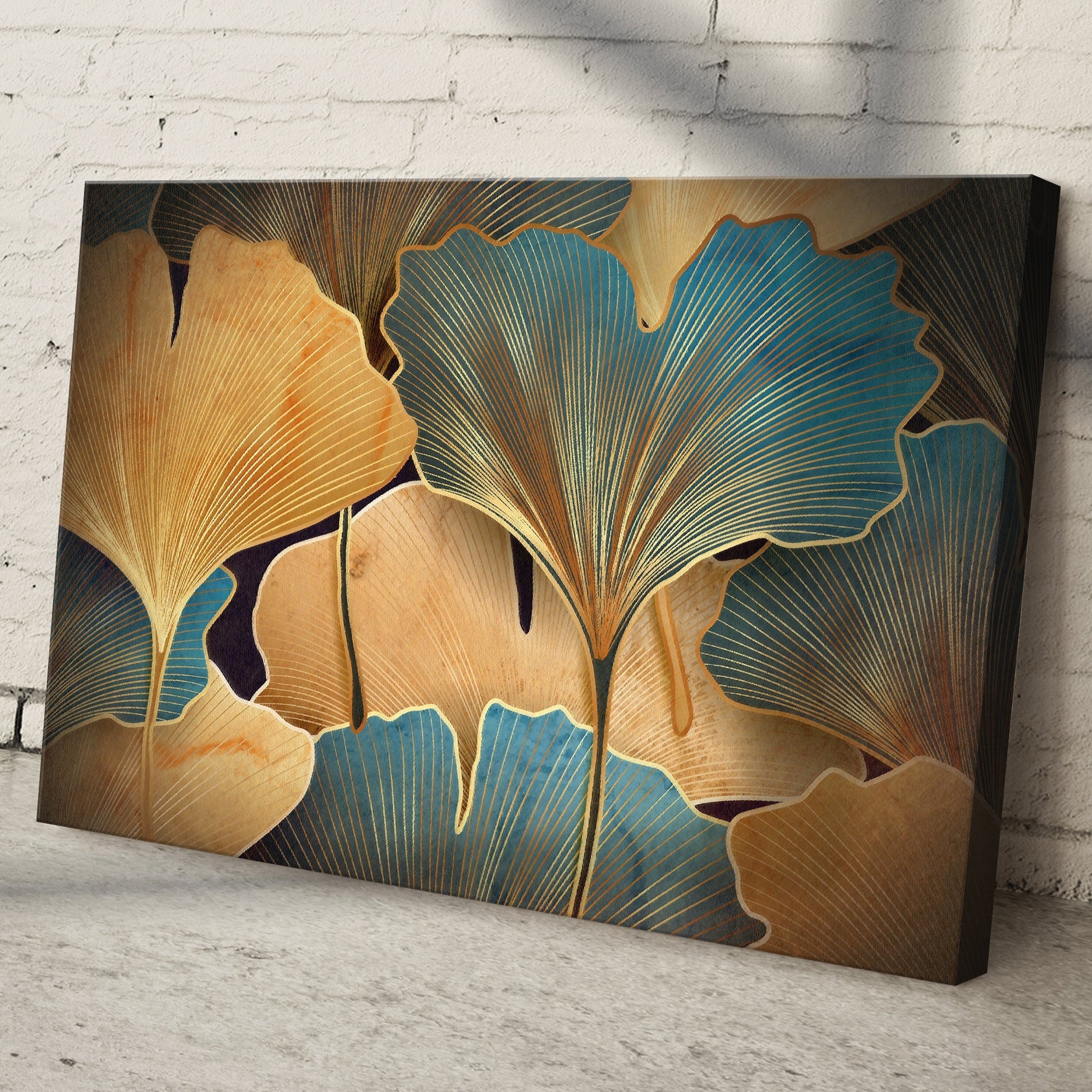 Glorious Gingko Leaves Canvas Wall Art