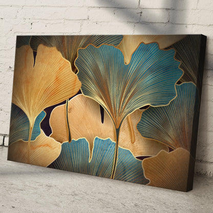 Glorious Gingko Leaves Canvas Wall Art