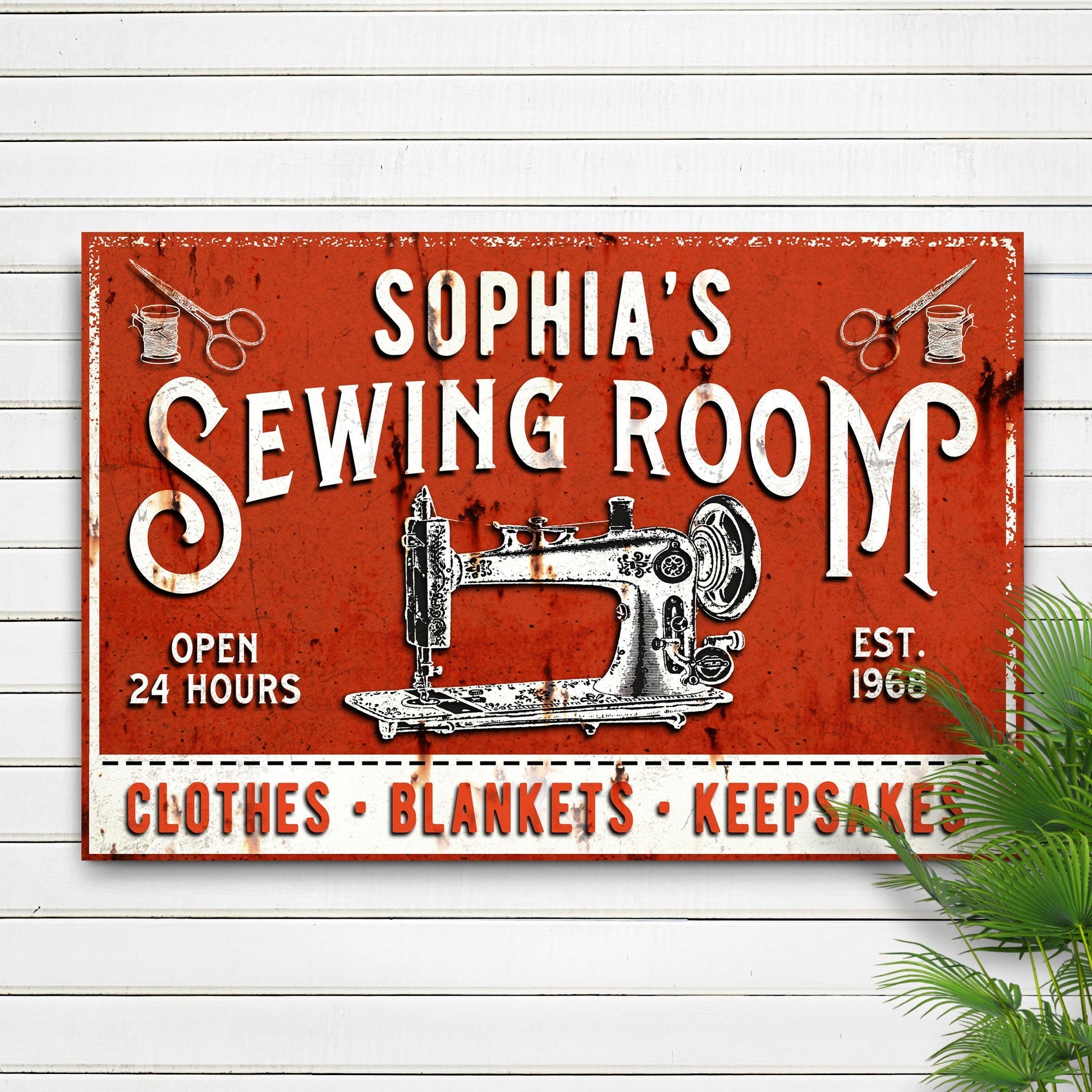 Clothes Blankets Keepsakes Sewing Room Sign