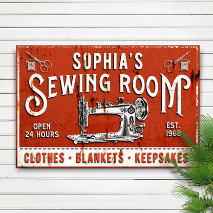 Clothes Blankets Keepsakes Sewing Room Sign