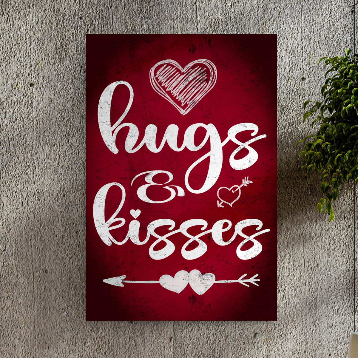 Hugs And Kisses Sign