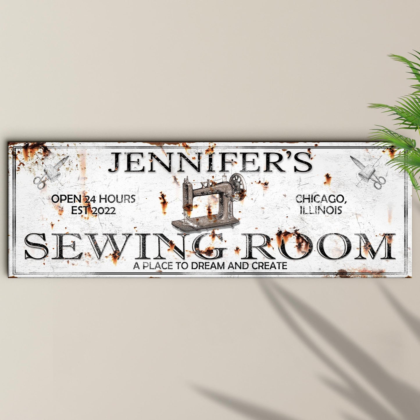 A Place To Dream And Create Sewing Room Sign