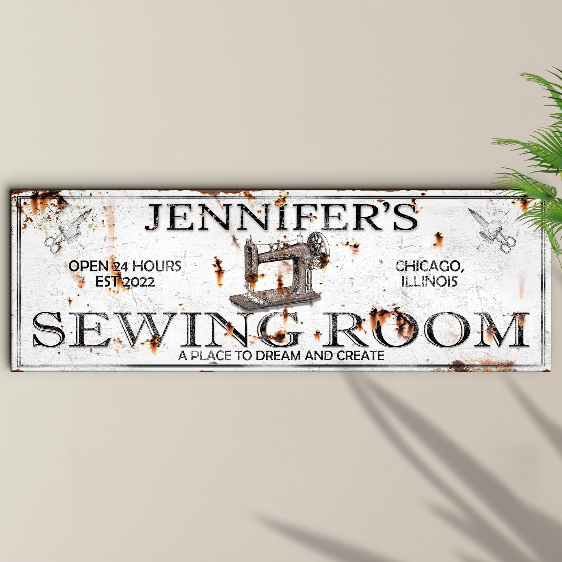 A Place To Dream And Create Sewing Room Sign