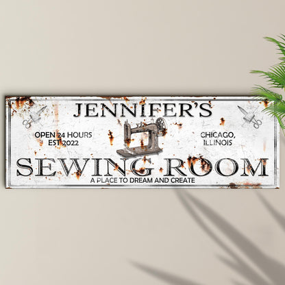 A Place To Dream And Create Sewing Room Sign