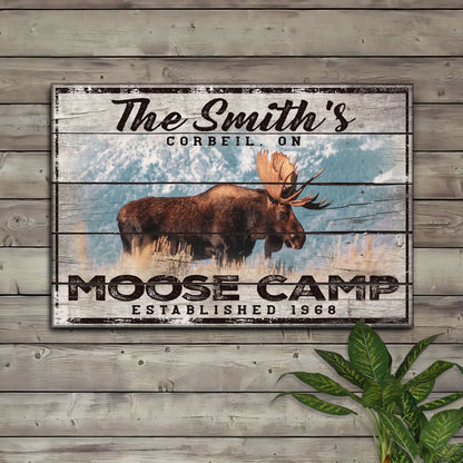 Moose Camp Sign