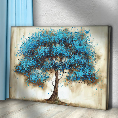 Blue Tree Canvas Wall Art