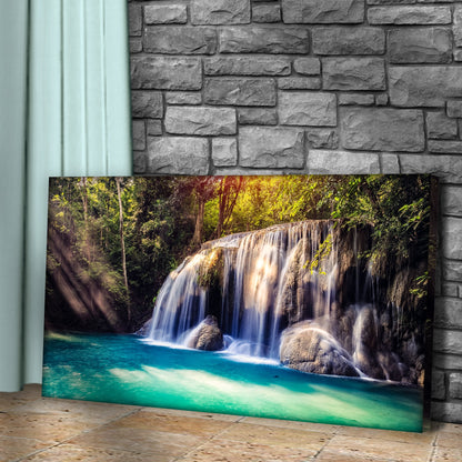 Rainforest Waterfall Canvas Wall Art