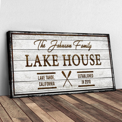Family Lake House Sign V