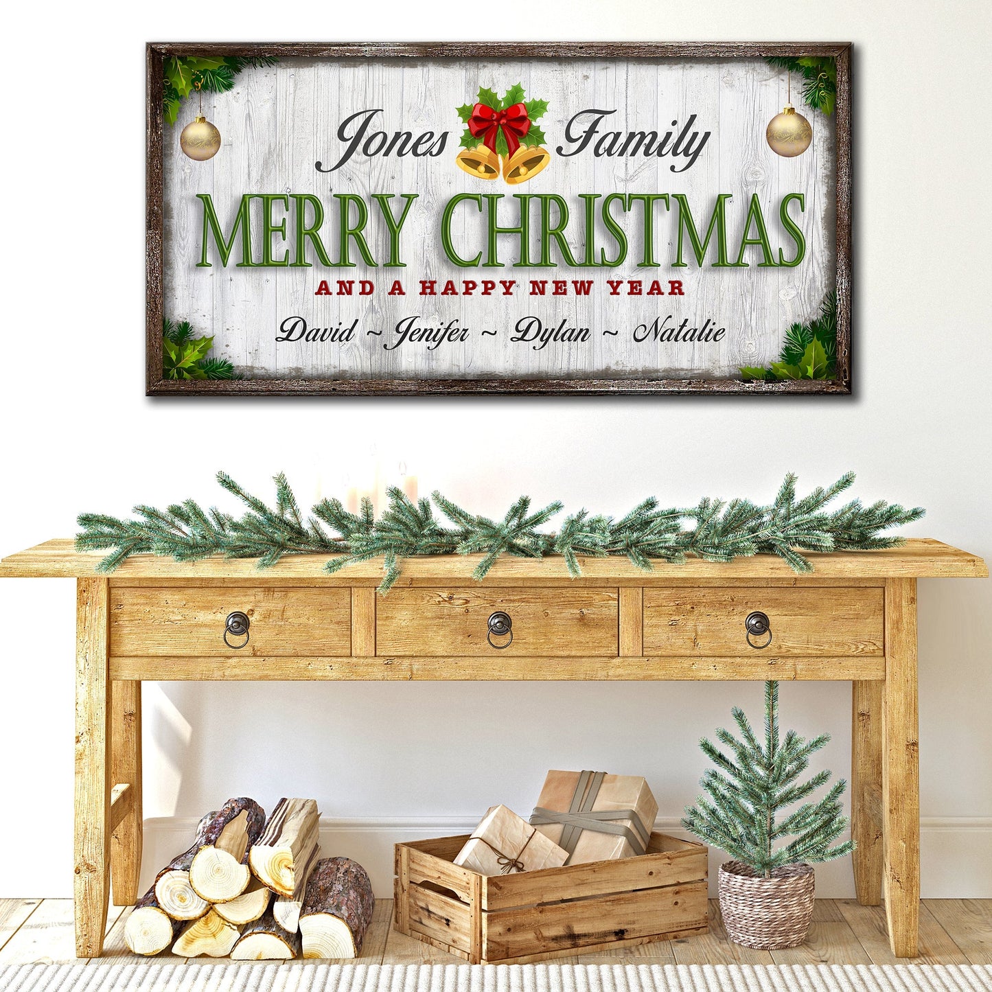 Family Christmas Sign