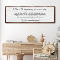 Beginning Of A New Day Sign