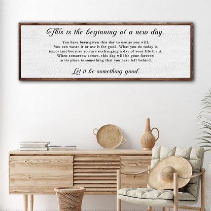 Beginning Of A New Day Sign