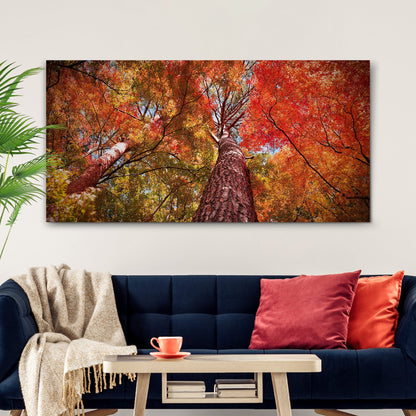 Under The Maple Trees On A Beautiful Morning Canvas Wall Art