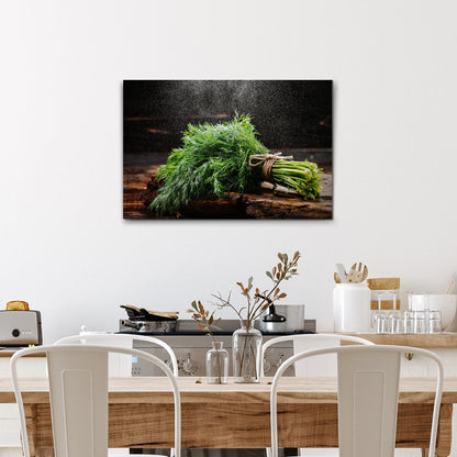 Plant Herb Fresh Dill Bunch Canvas Wall Art