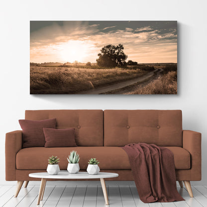 Olive Tree At Dusk Canvas Wall Art ()