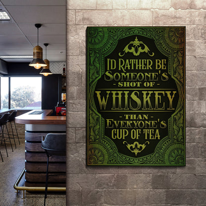 Whiskey Sign - canvas