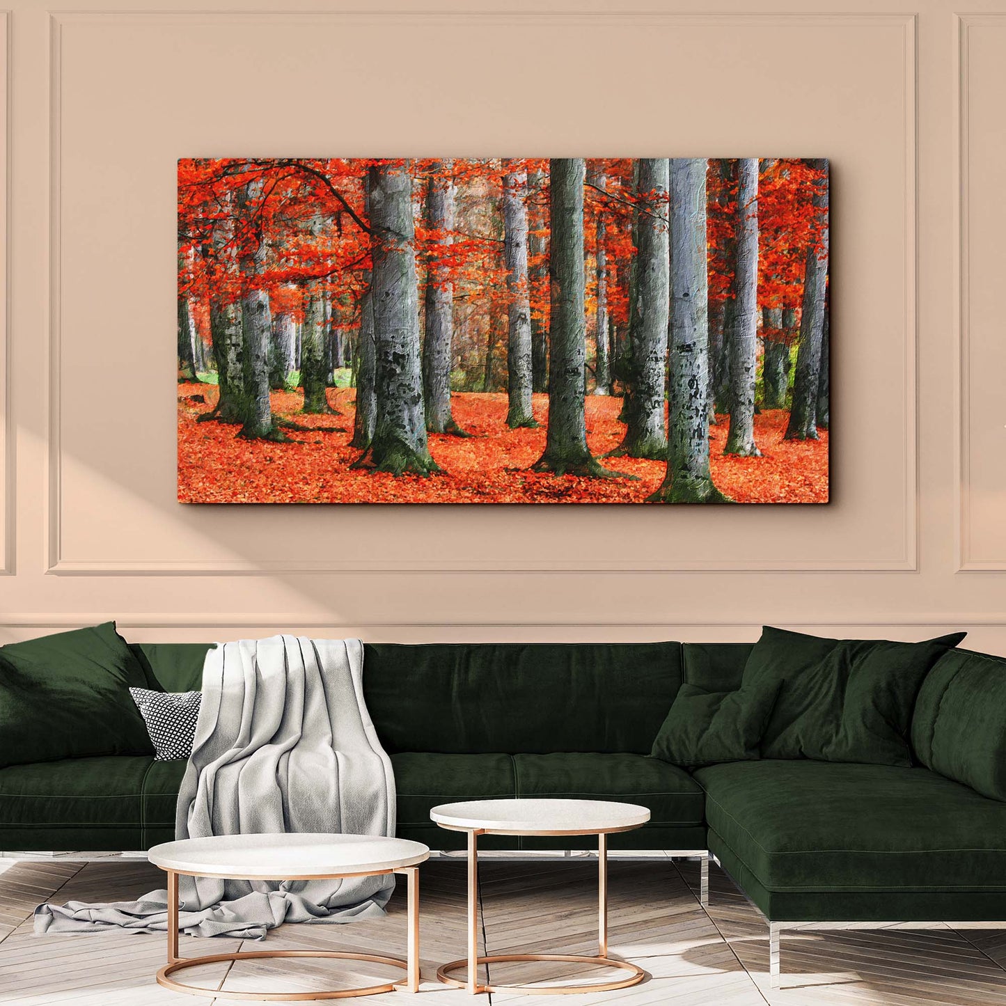 Red Beech Trees Canvas Wall Art