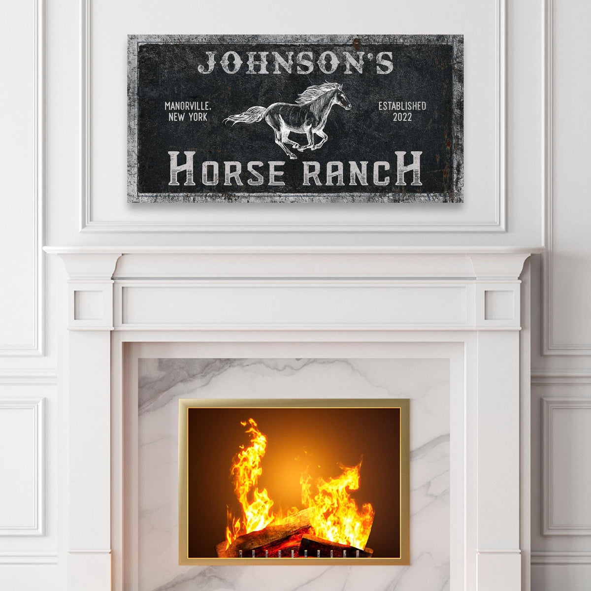 Family Horse Ranch Sign IV