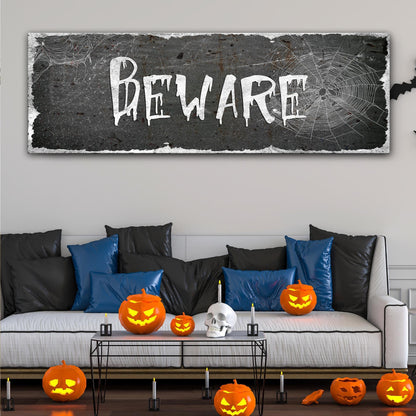 Beware Halloween Sign