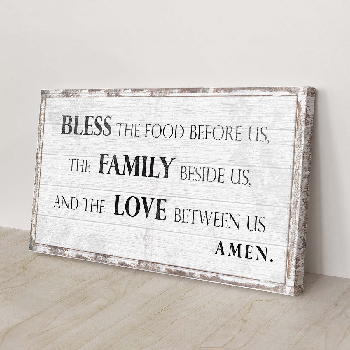 Bless The Food, Family, And Love Sign III