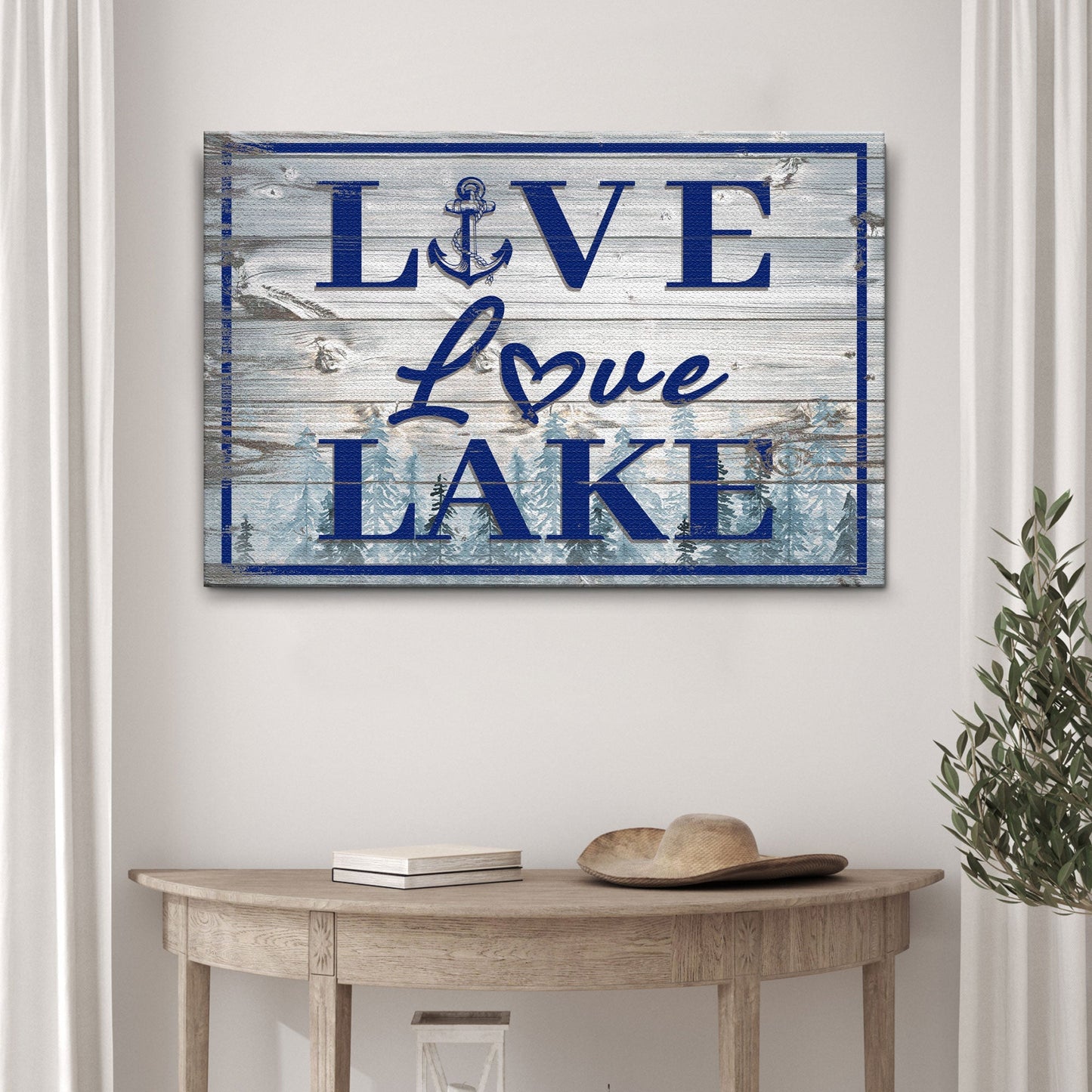 Live Love Lake Sign
