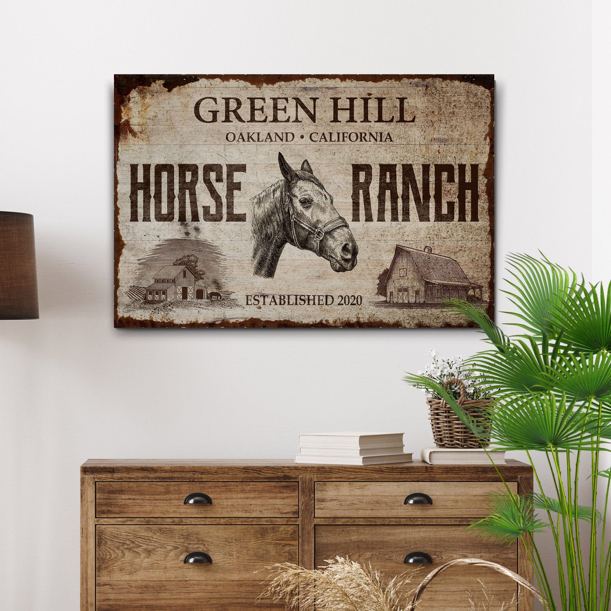 Family Horse Ranch Sign II