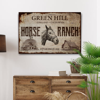 Family Horse Ranch Sign II