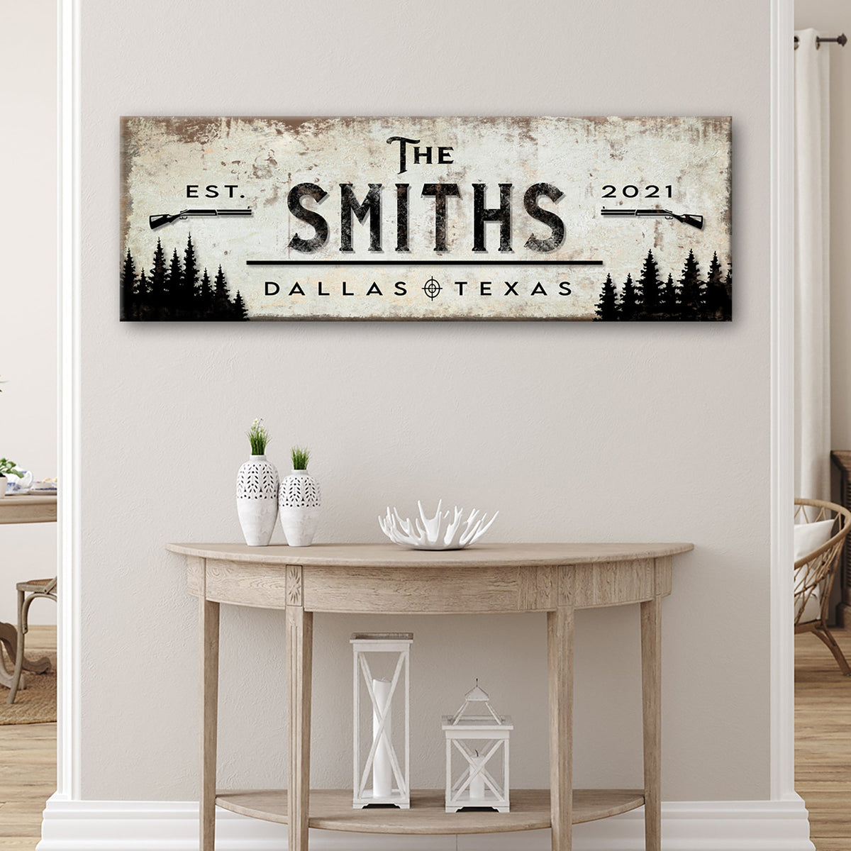 Family Forest Hunting Sign