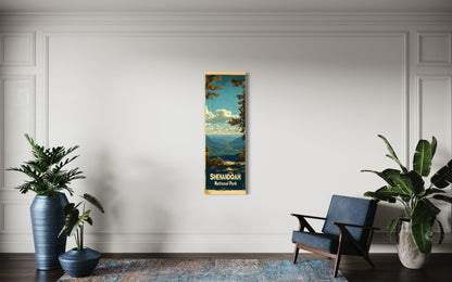 Tall Narrow Shenandoah National Park Vertical Travel Poster Wall Art
